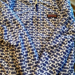 Girls Medium Vineyard Vines Sherpa Zip-up